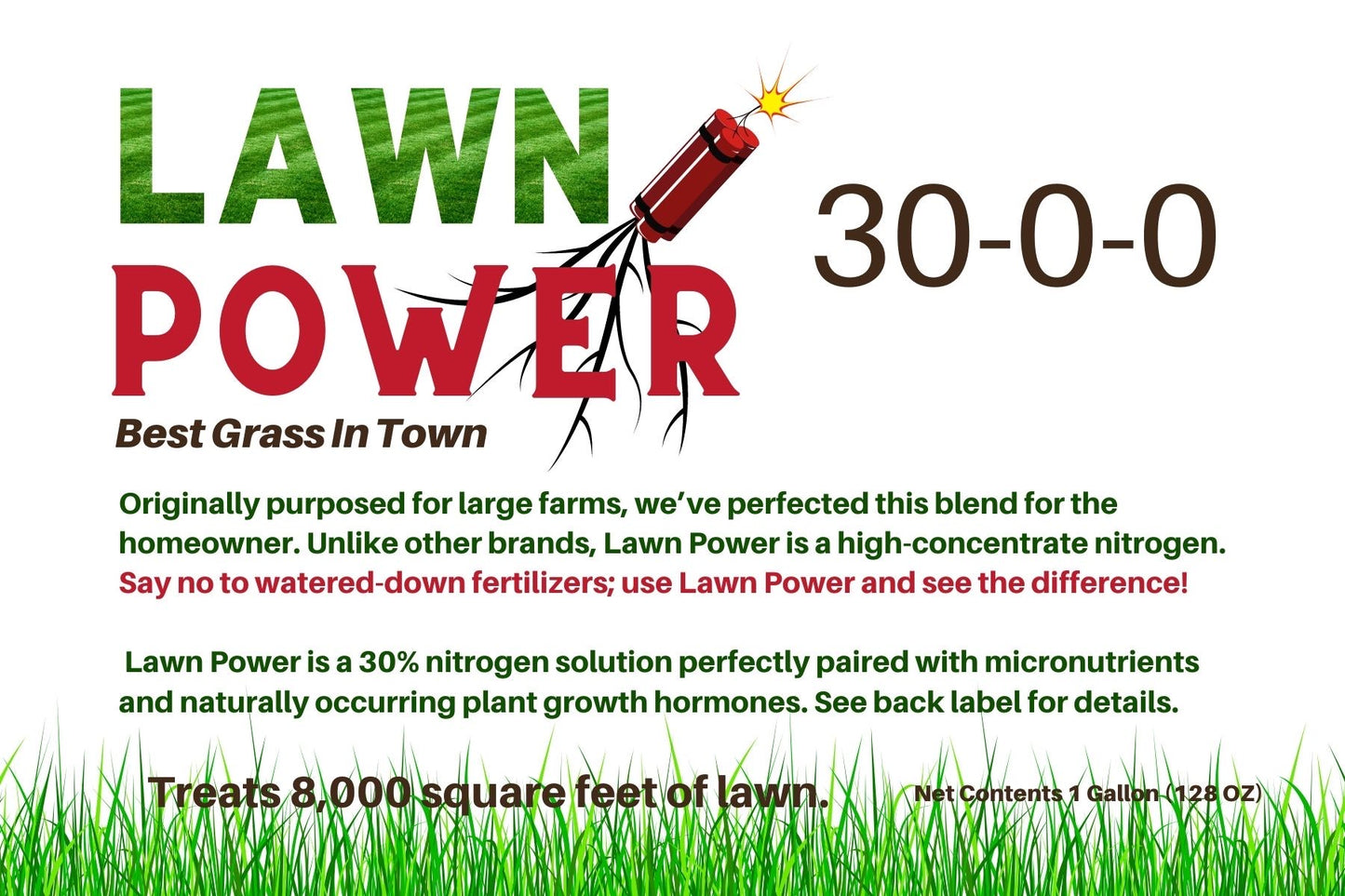 Lawn Power Fertilizer 30-0-0