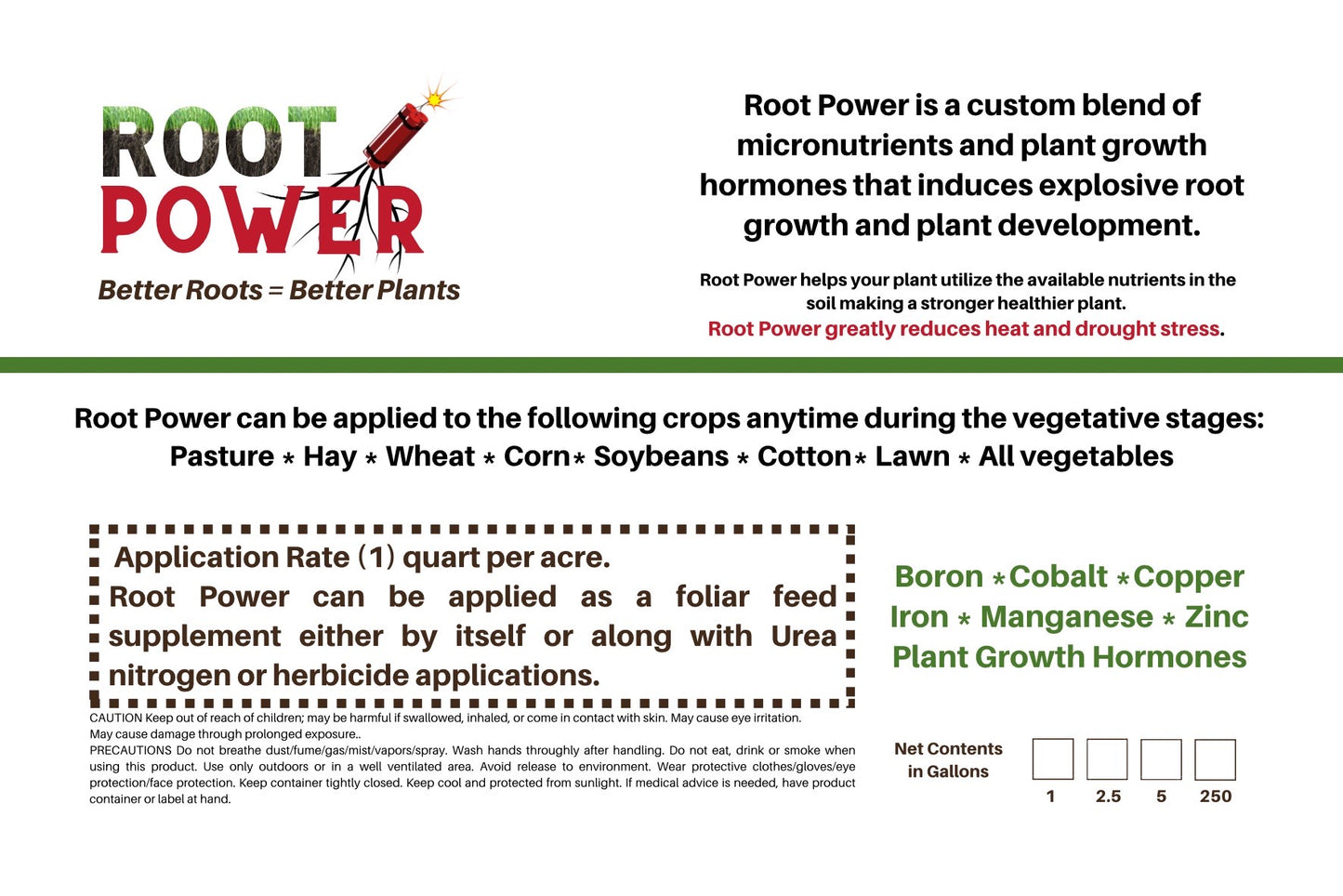 Root Power 250 Gallons (Cage Tank)